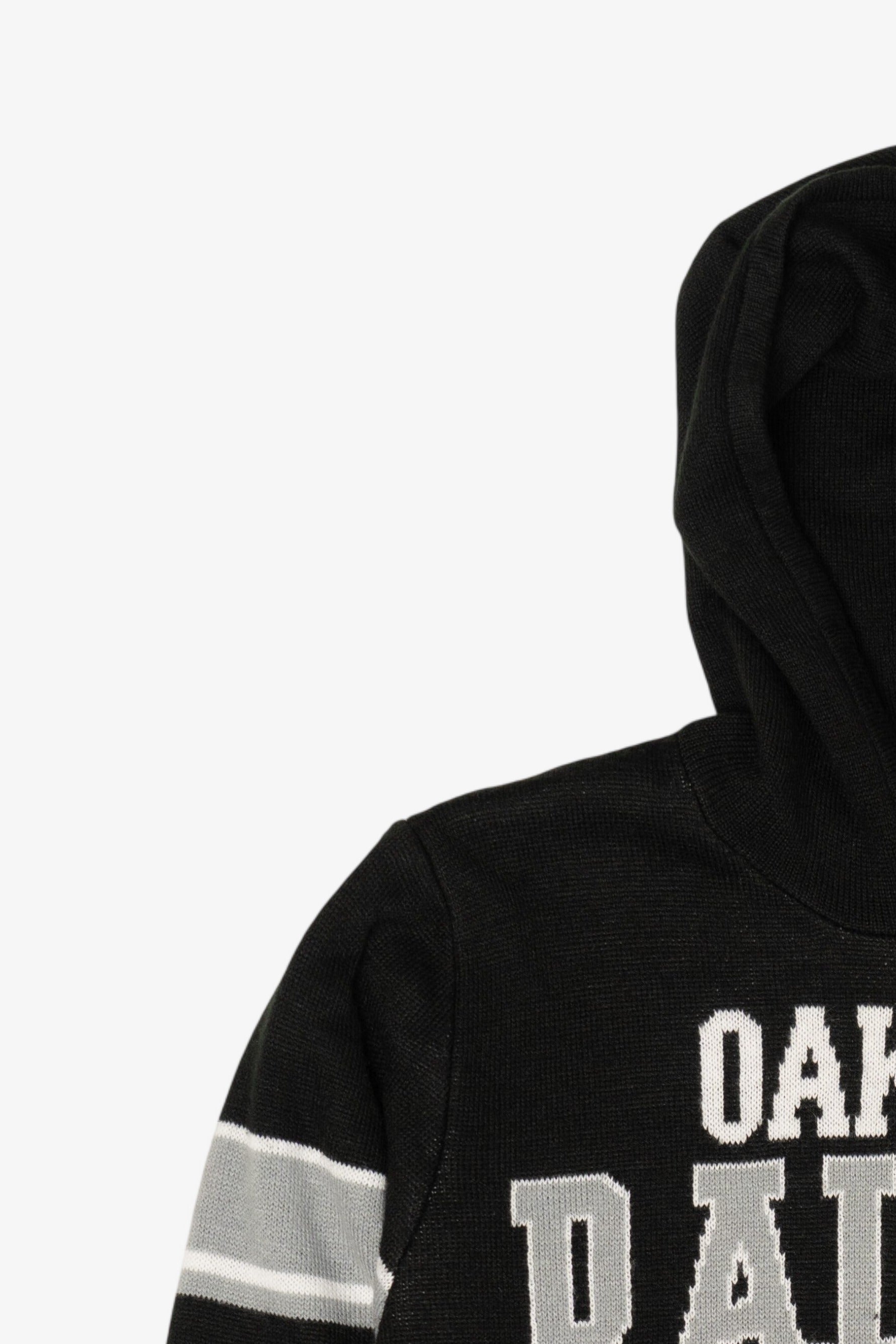 Black NFL Team Apparel Youth Oakland Raiders Hooded Sweatshirt (2010s)