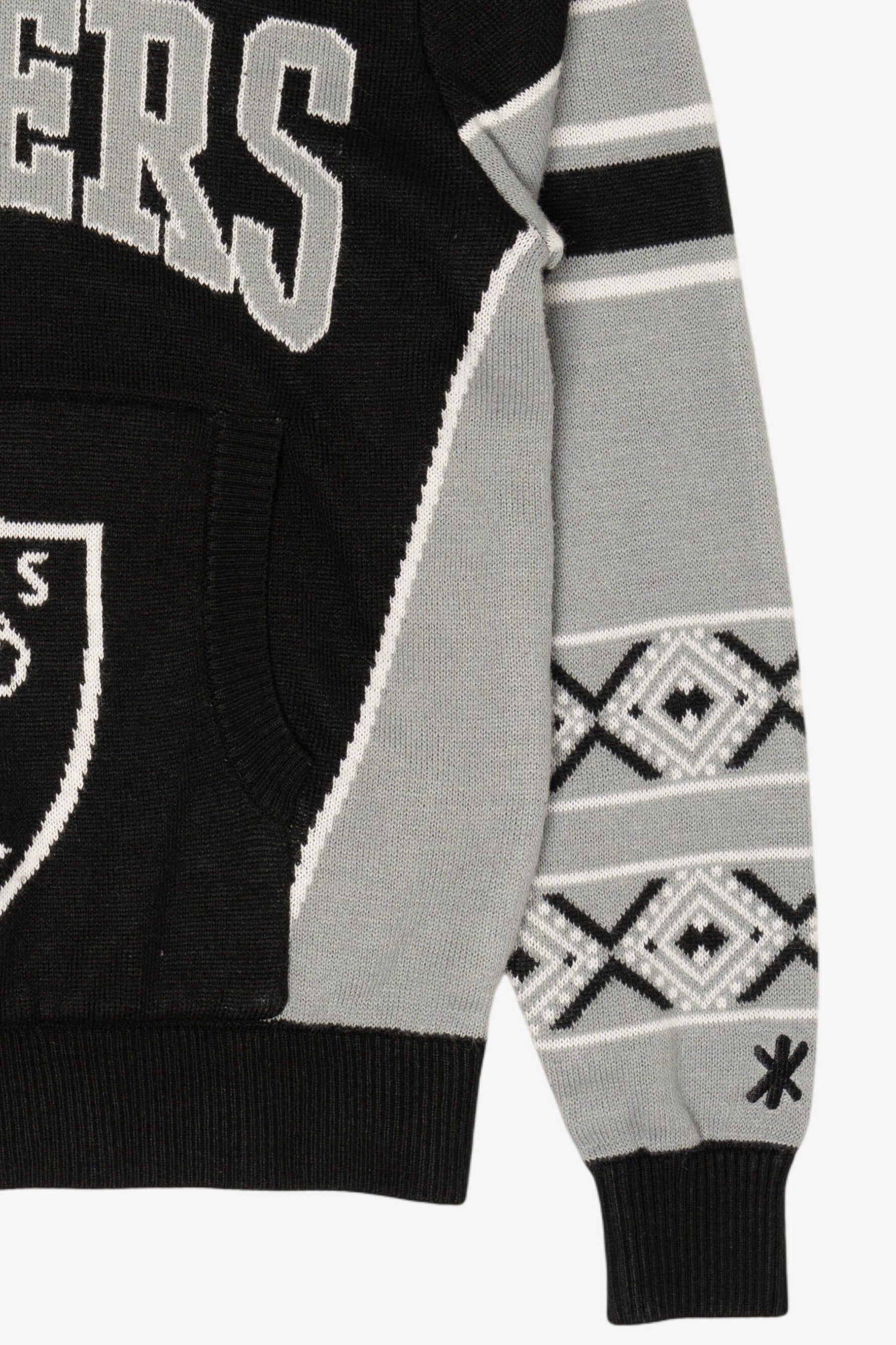 Black NFL Team Apparel Youth Oakland Raiders Hooded Sweatshirt (2010s)