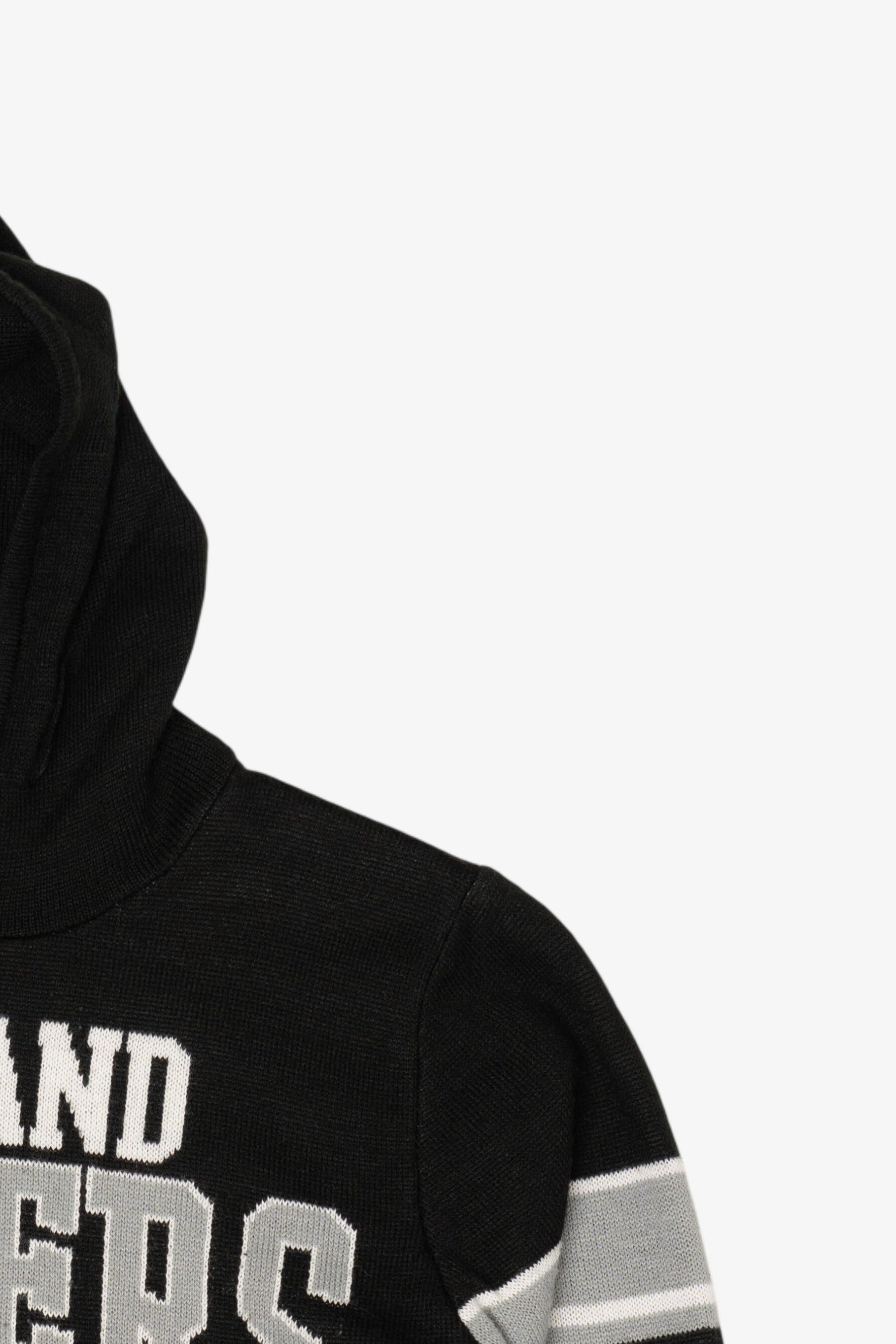 Black NFL Team Apparel Youth Oakland Raiders Hooded Sweatshirt (2010s)