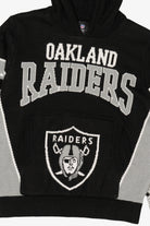 Black NFL Team Apparel Youth Oakland Raiders Hooded Sweatshirt (2010s)