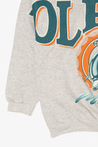 Vintage Light Gray Miami Dolphins Spell Out Sweatshirt (1990s)