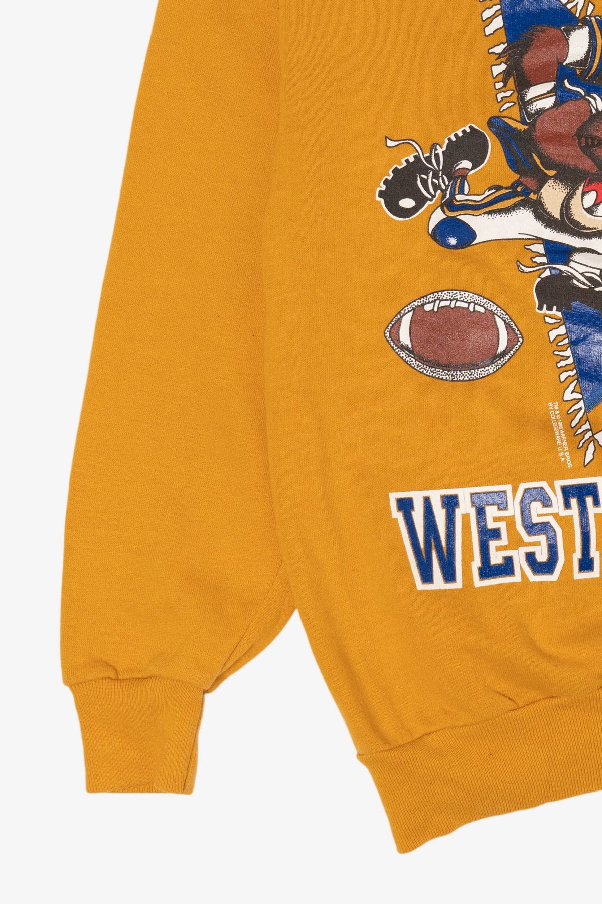 Vintage Taz Looney Tunes West Virginia University Football Sweatshirt (1990s)