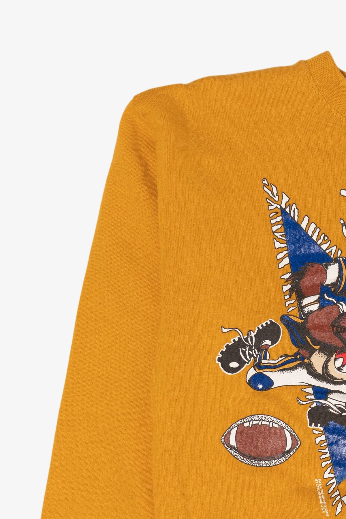 Vintage Taz Looney Tunes West Virginia University Football Sweatshirt (1990s)