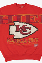 Vintage Red Kanas City Chiefs Spell Out Sweatshirt (1990s)