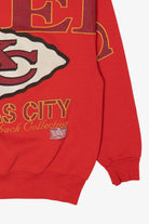 Vintage Red Kanas City Chiefs Spell Out Sweatshirt (1990s)