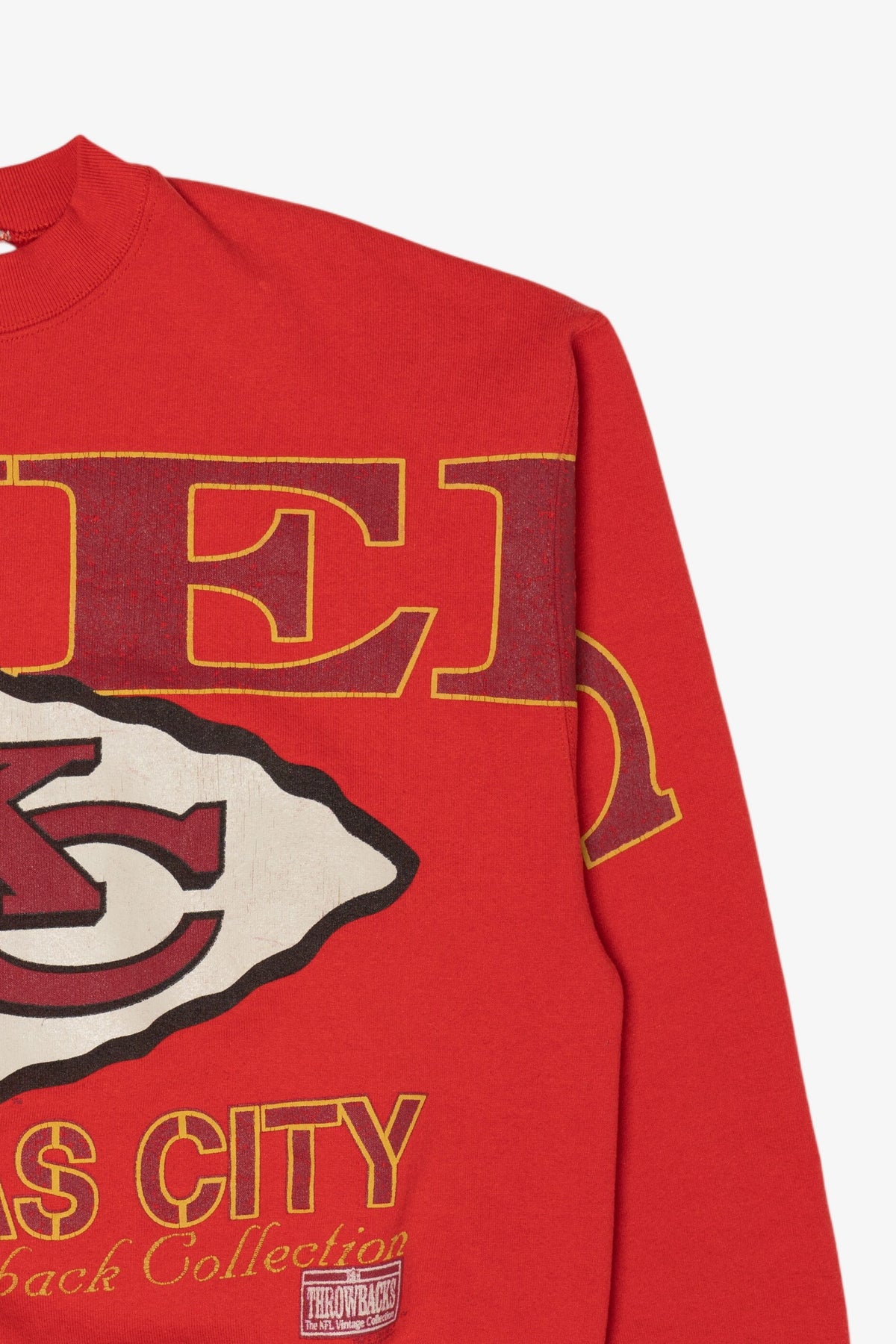 Vintage Red Kanas City Chiefs Spell Out Sweatshirt (1990s)