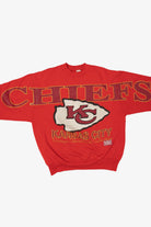 Vintage Red Kanas City Chiefs Spell Out Sweatshirt (1990s)