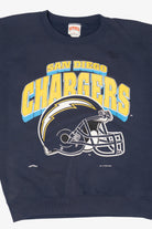 Vintage Navy Blue San Diego Chargers Sweatshirt (1990s)