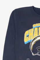 Vintage Navy Blue San Diego Chargers Sweatshirt (1990s)