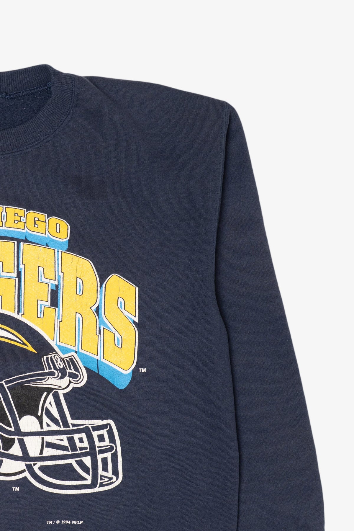 Vintage Navy Blue San Diego Chargers Sweatshirt (1990s)