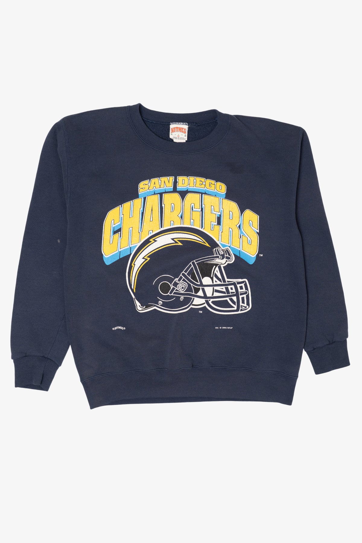 Vintage Navy Blue San Diego Chargers Sweatshirt (1990s)