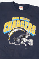 Vintage Navy Blue San Diego Chargers Sweatshirt (1990s)