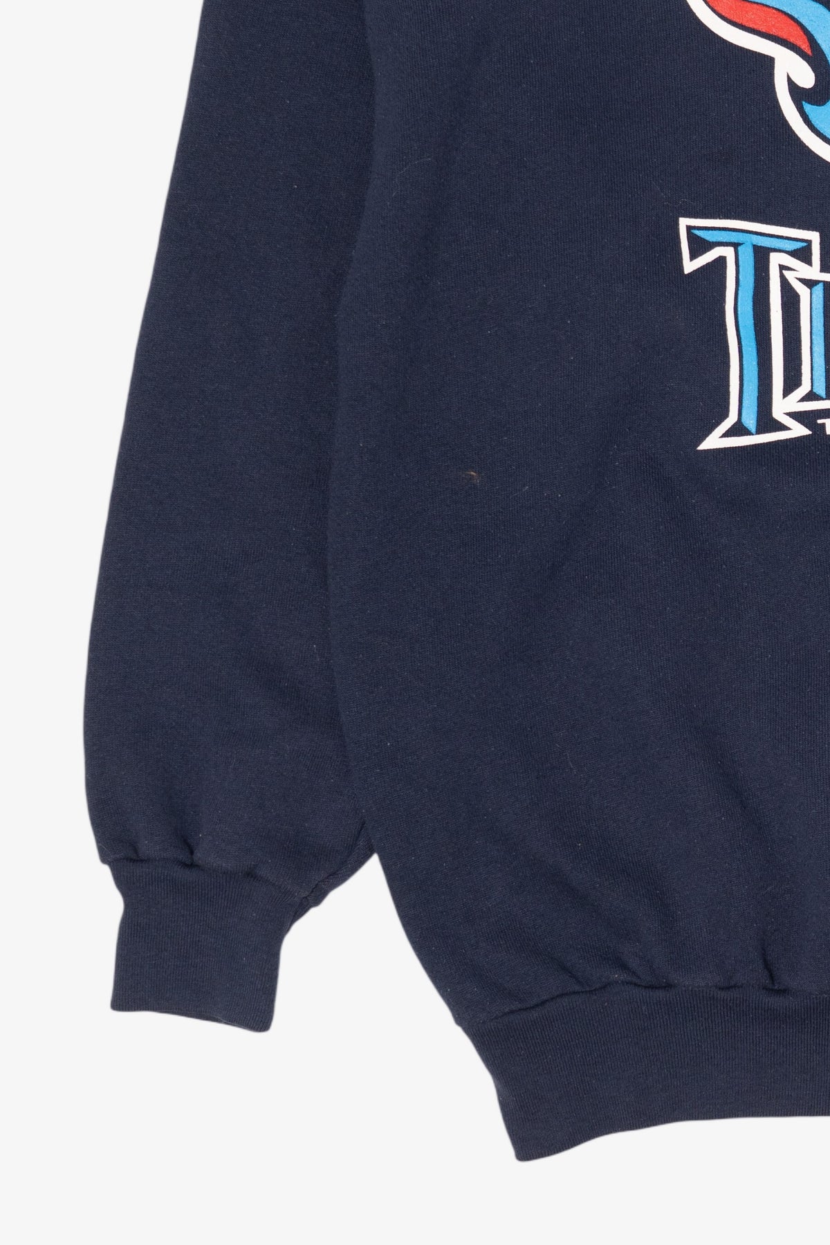 Vintage Navy Blue Tennessee Titans Sweatshirt (1990s)