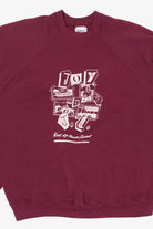 Vintage Burgundy Joy N J.C Raglan Sweatshirt (1980s)