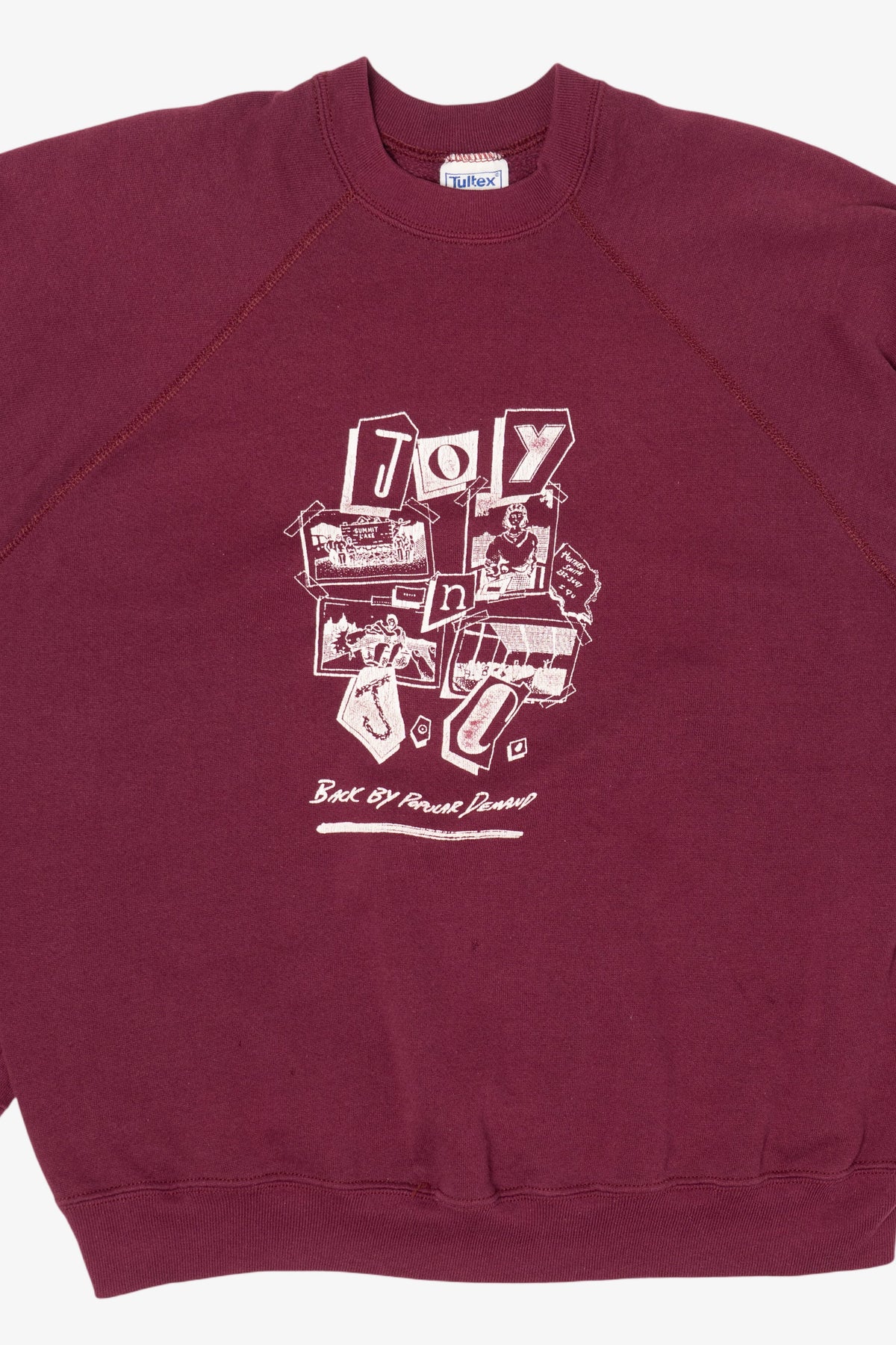Vintage Burgundy Joy N J.C Raglan Sweatshirt (1980s)