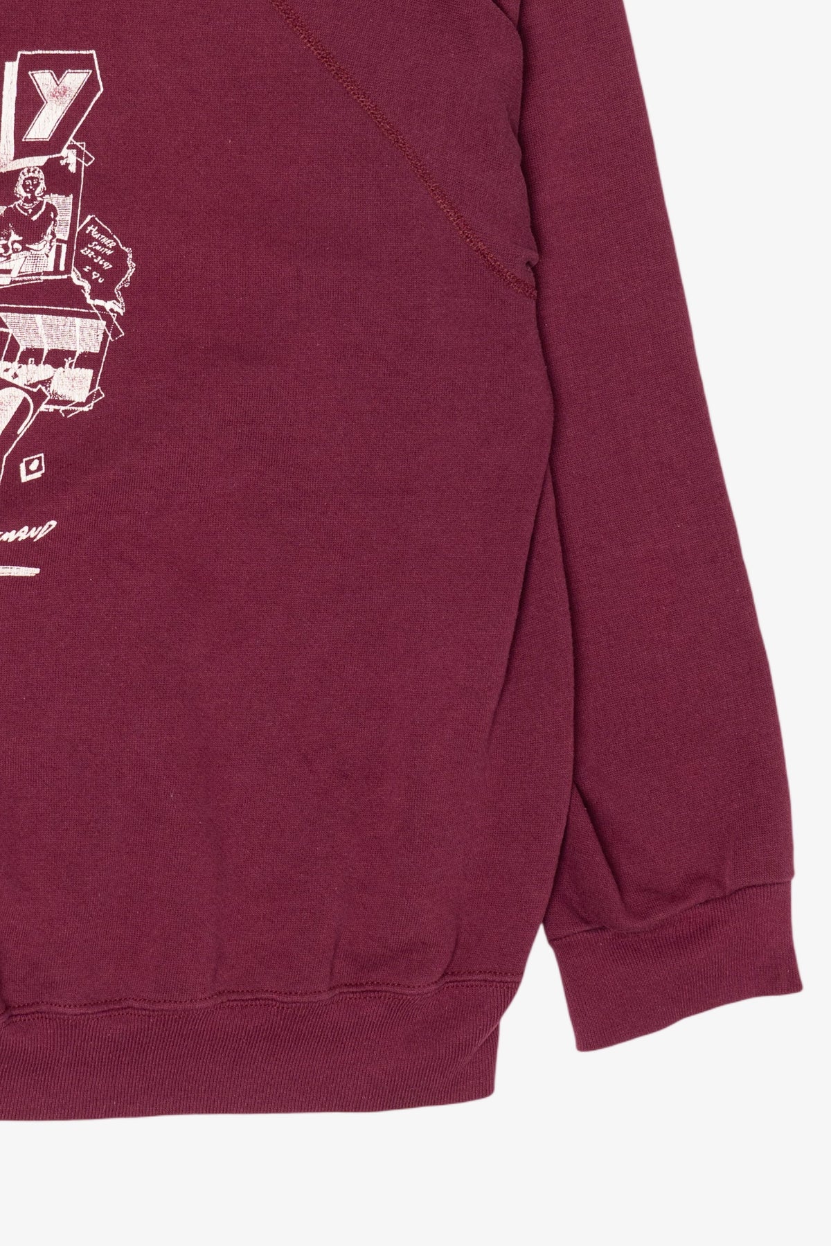 Vintage Burgundy Joy N J.C Raglan Sweatshirt (1980s)