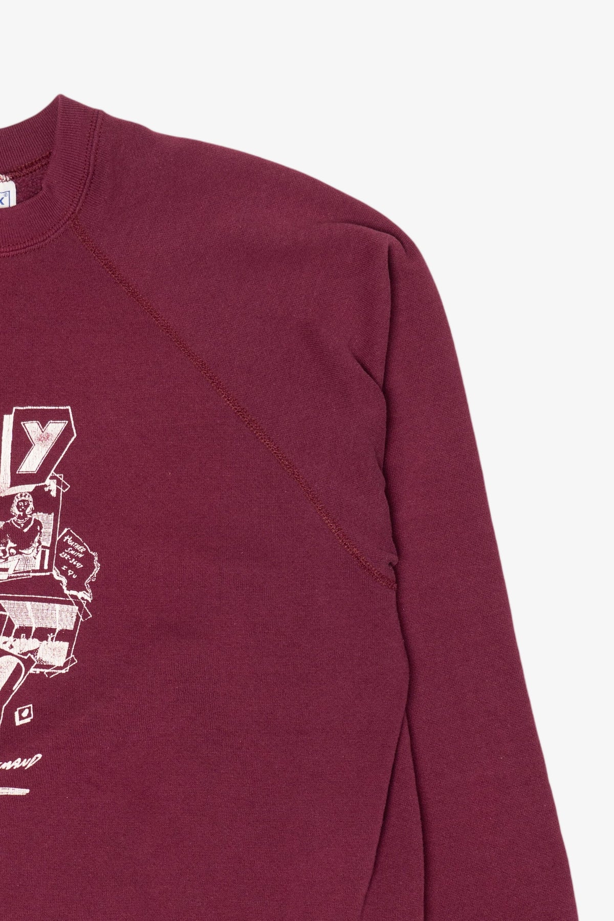 Vintage Burgundy Joy N J.C Raglan Sweatshirt (1980s)