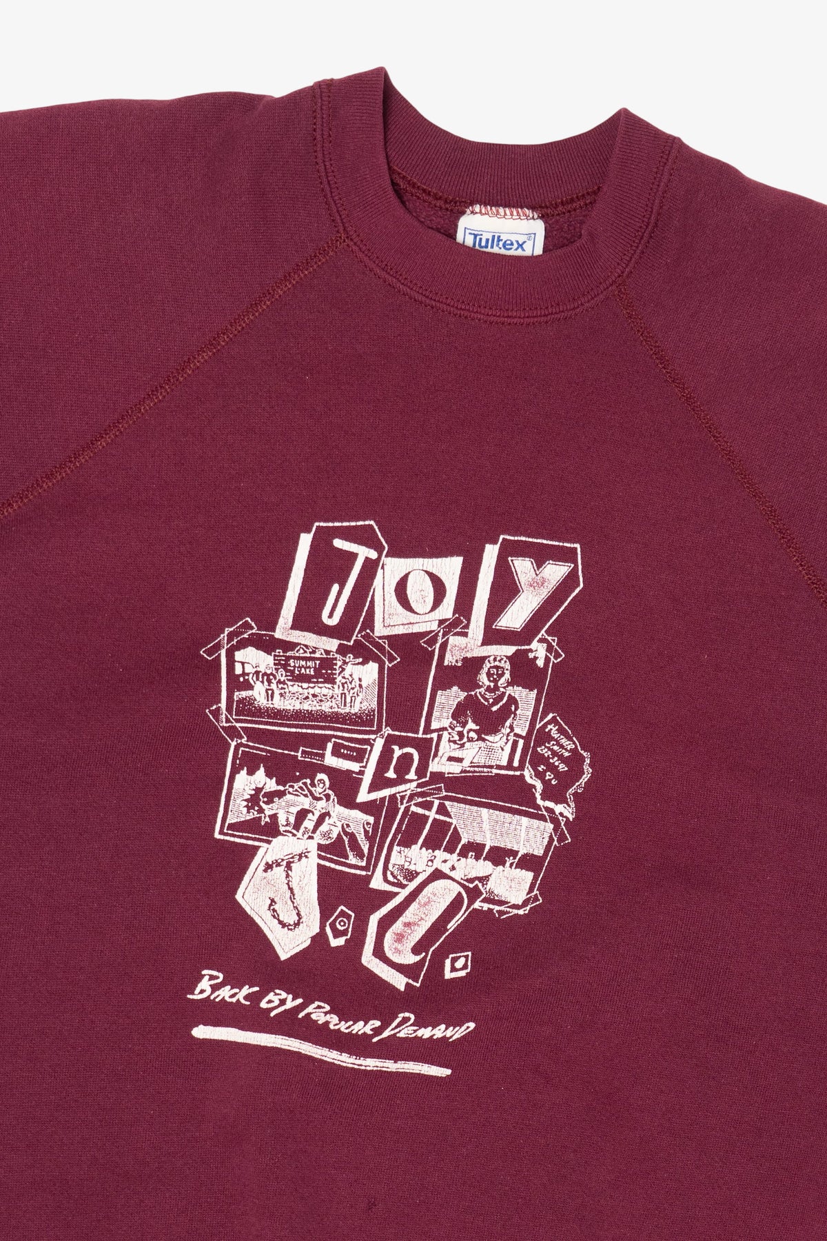 Vintage Burgundy Joy N J.C Raglan Sweatshirt (1980s)