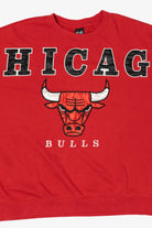 Red Chicago Bulls Spell Out Sweatshirt (2010s)