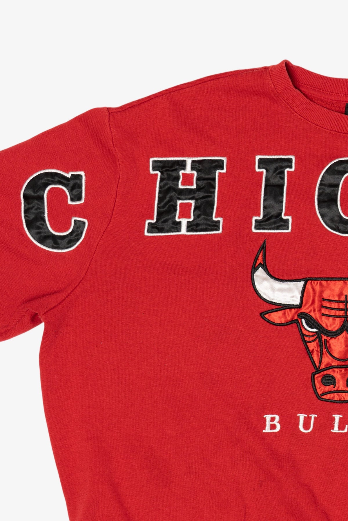 Red Chicago Bulls Spell Out Sweatshirt (2010s)