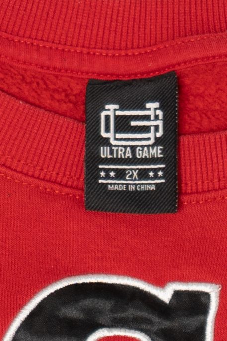 Red Chicago Bulls Spell Out Sweatshirt (2010s)