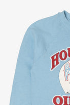 Vintage Light Blue Houston Oilers NFL Raglan Sweatshirt (1980s)