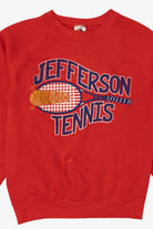 Vintage Red Jefferson Tennis Raglan Sweatshirt (1990s)