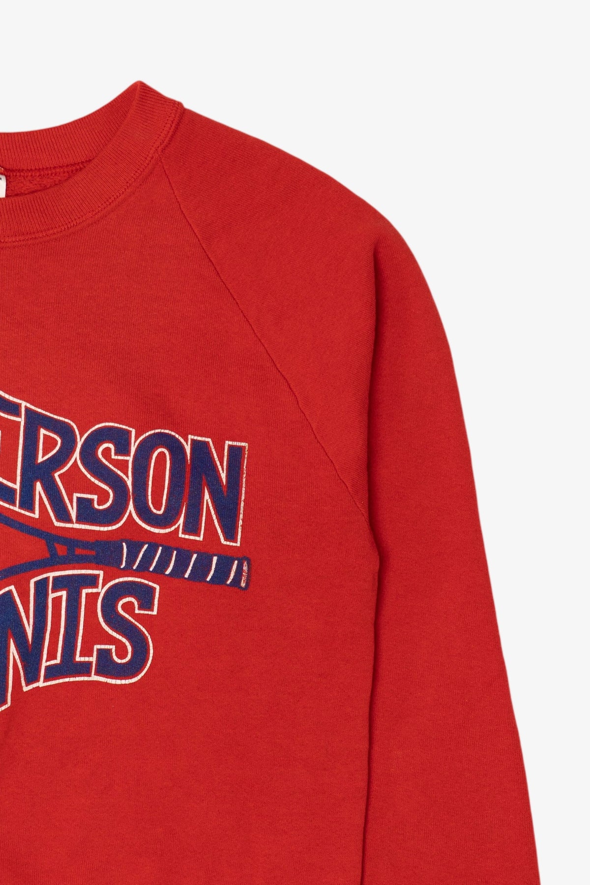 Vintage Red Jefferson Tennis Raglan Sweatshirt (1990s)
