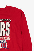Vintage Red San Francisco 49ers 1988 NFC Champions Super Bowl Raglan Sweatshirt (1980s)