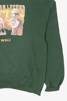 Vintage Green "American Legend" Rodeo Clown New Mexico Sweatshirt (1990s)