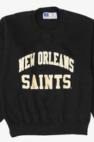 Vintage Black New Orleans Saints NFL Sweatshirt (1990s)