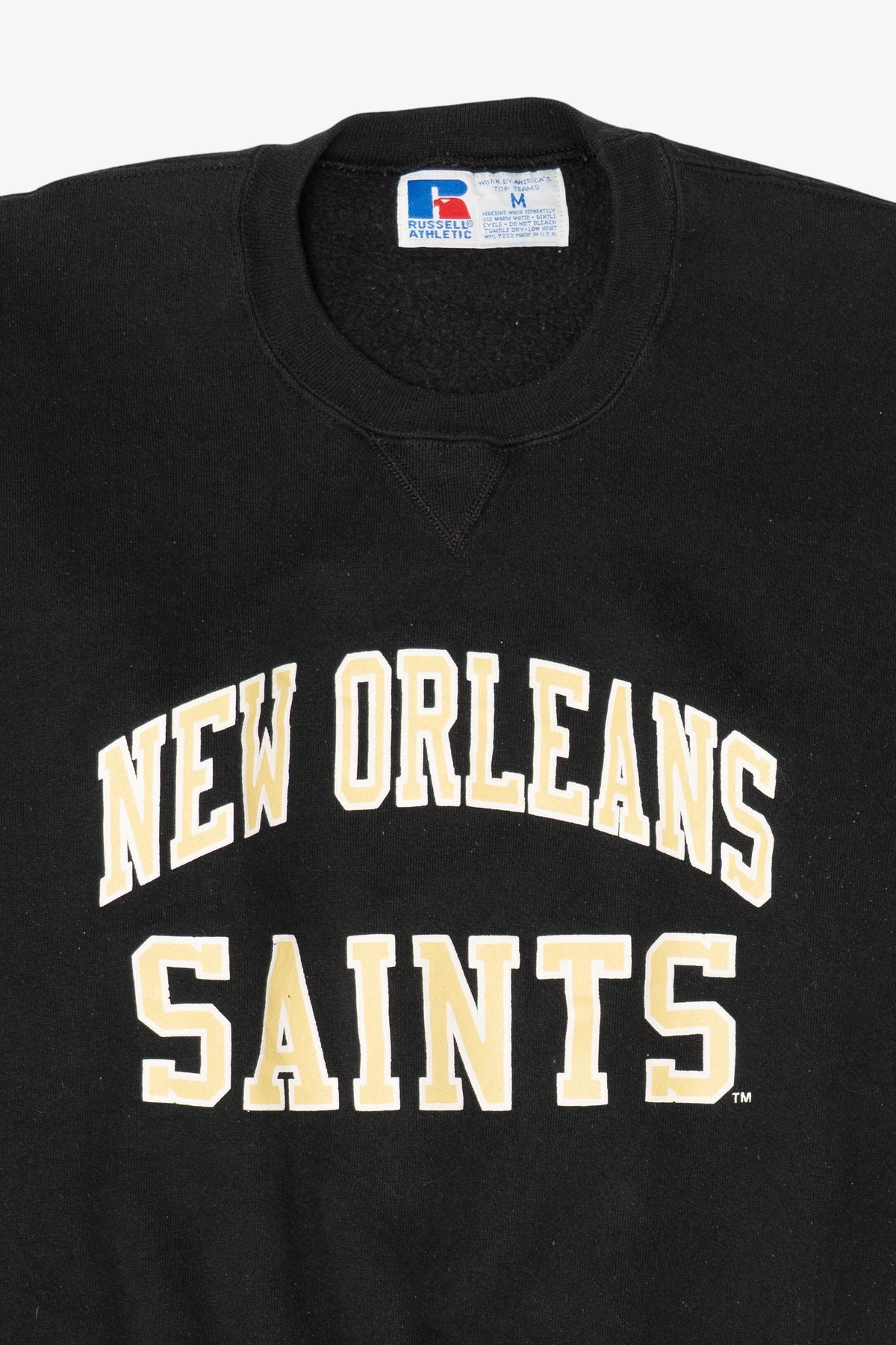 Vintage Black New Orleans Saints NFL Sweatshirt (1990s)