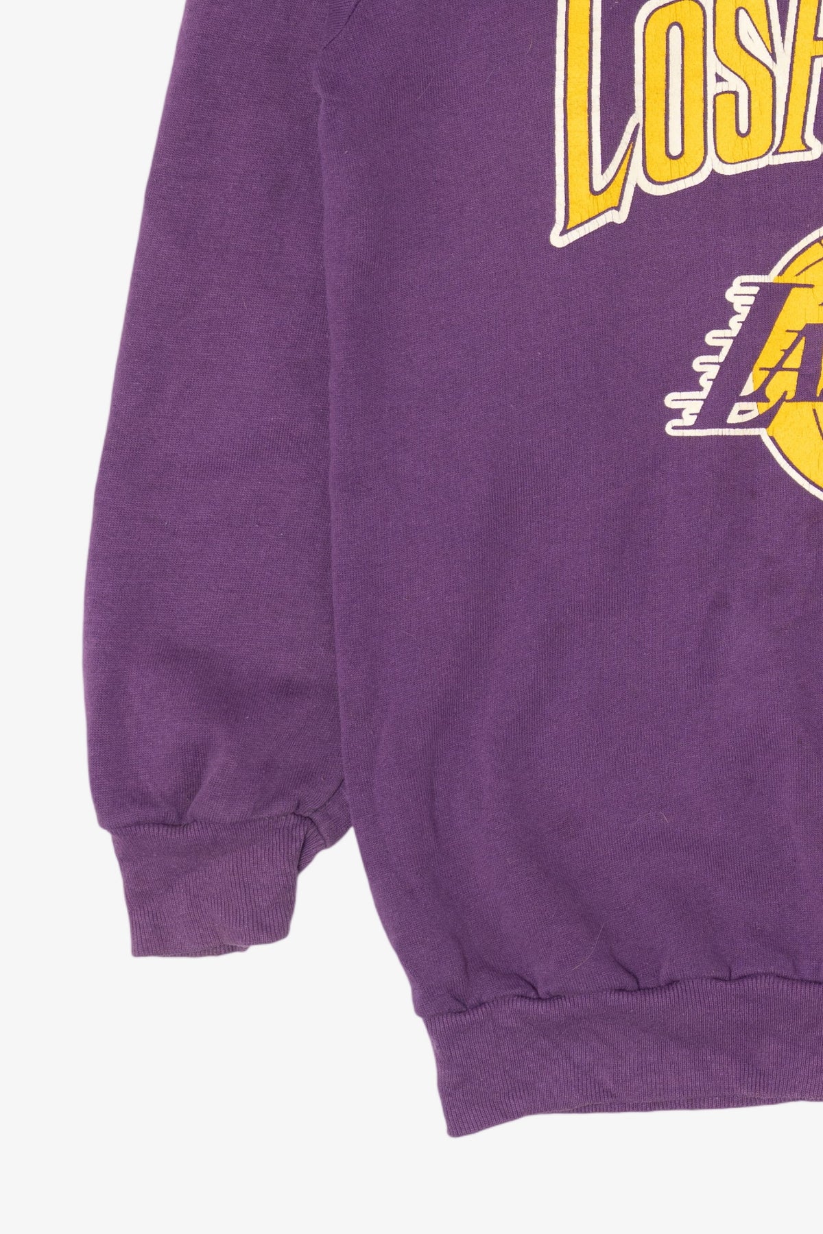 Vintage Purple Los Angeles Lakers Raglan Sweatshirt (1990s)