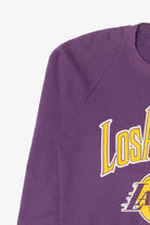Vintage Purple Los Angeles Lakers Raglan Sweatshirt (1990s)