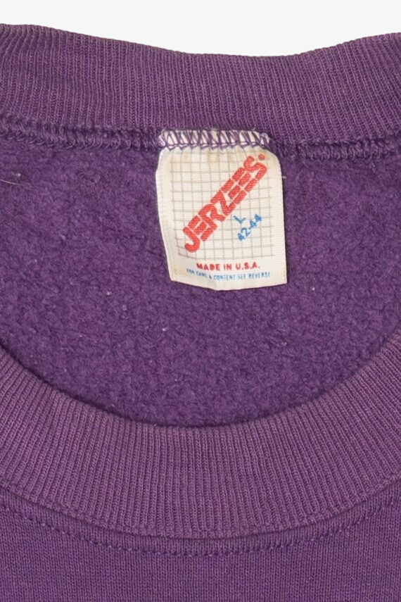 Vintage Purple Los Angeles Lakers Raglan Sweatshirt (1990s)