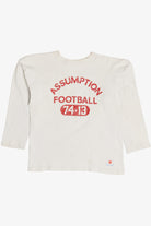 Vintage Champion "Assumption Football" 74-13 Padded Elbow Football Jersey Sweatshirt (1970s)