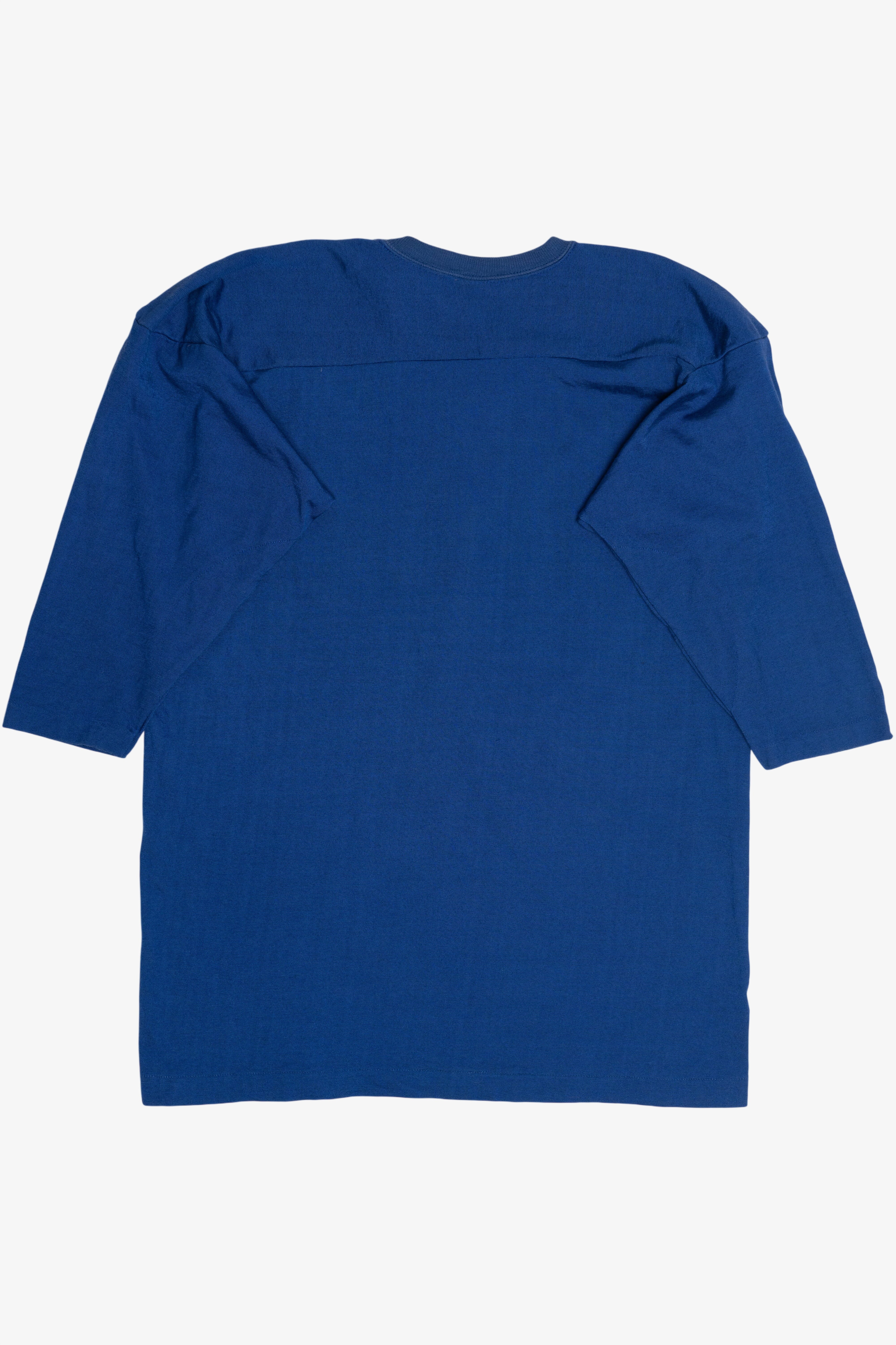 Vintage Champion "Holy Angels" 3/4 Sleeve Football Jersey Sweatshirt (1980s)