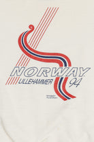 Vintage "Norway Lillehammer '94" Winter Olympics Boxy Sweatshirt With Pockets (1990s)