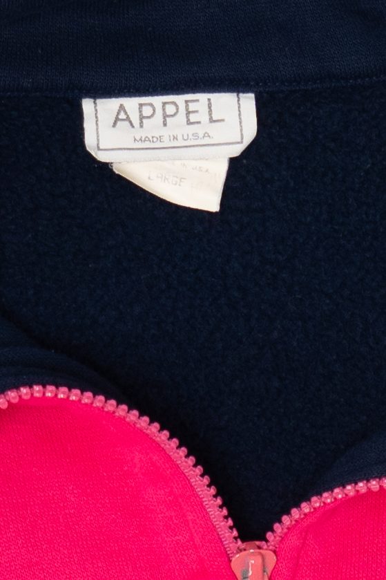 Vintage Union Made Color Block Quarter Zip Sweatshirt (1980s)