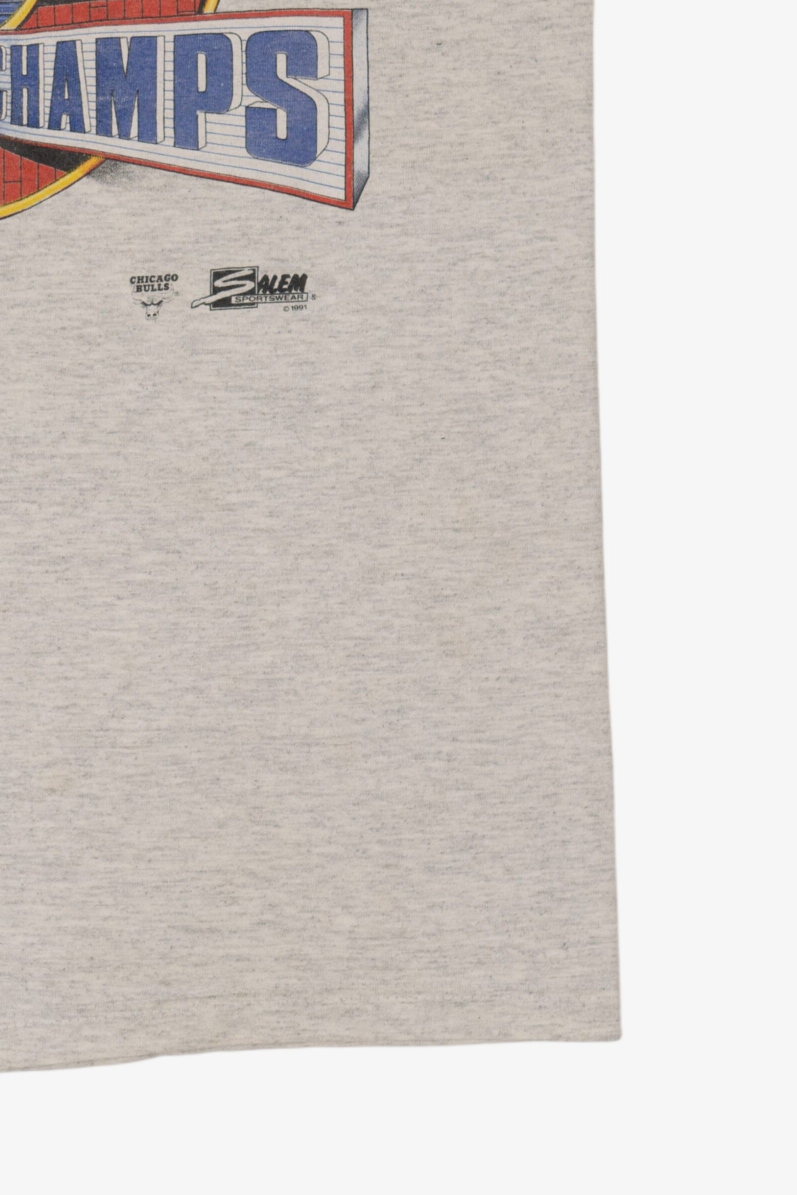 Vintage Chicago Bulls 1991 World Champs Basketball T-Shirt (1990s)