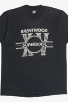 Vintage "Brentwood Superbowl XV" Faded Single Stitch T-Shirt (1990s)