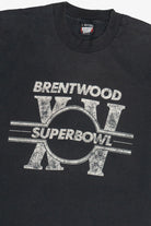 Vintage "Brentwood Superbowl XV" Faded Single Stitch T-Shirt (1990s)