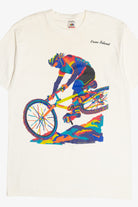 Vintage "Orcas Island" Biking Graphic Single Stitch T-Shirt (1990s)