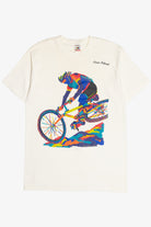 Vintage "Orcas Island" Biking Graphic Single Stitch T-Shirt (1990s)