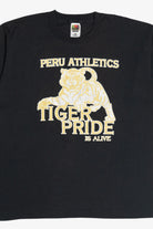Vintage "Tiger Pride Is Alive" "Peru Athletics" Single Stitch T-Shirt (1990s)