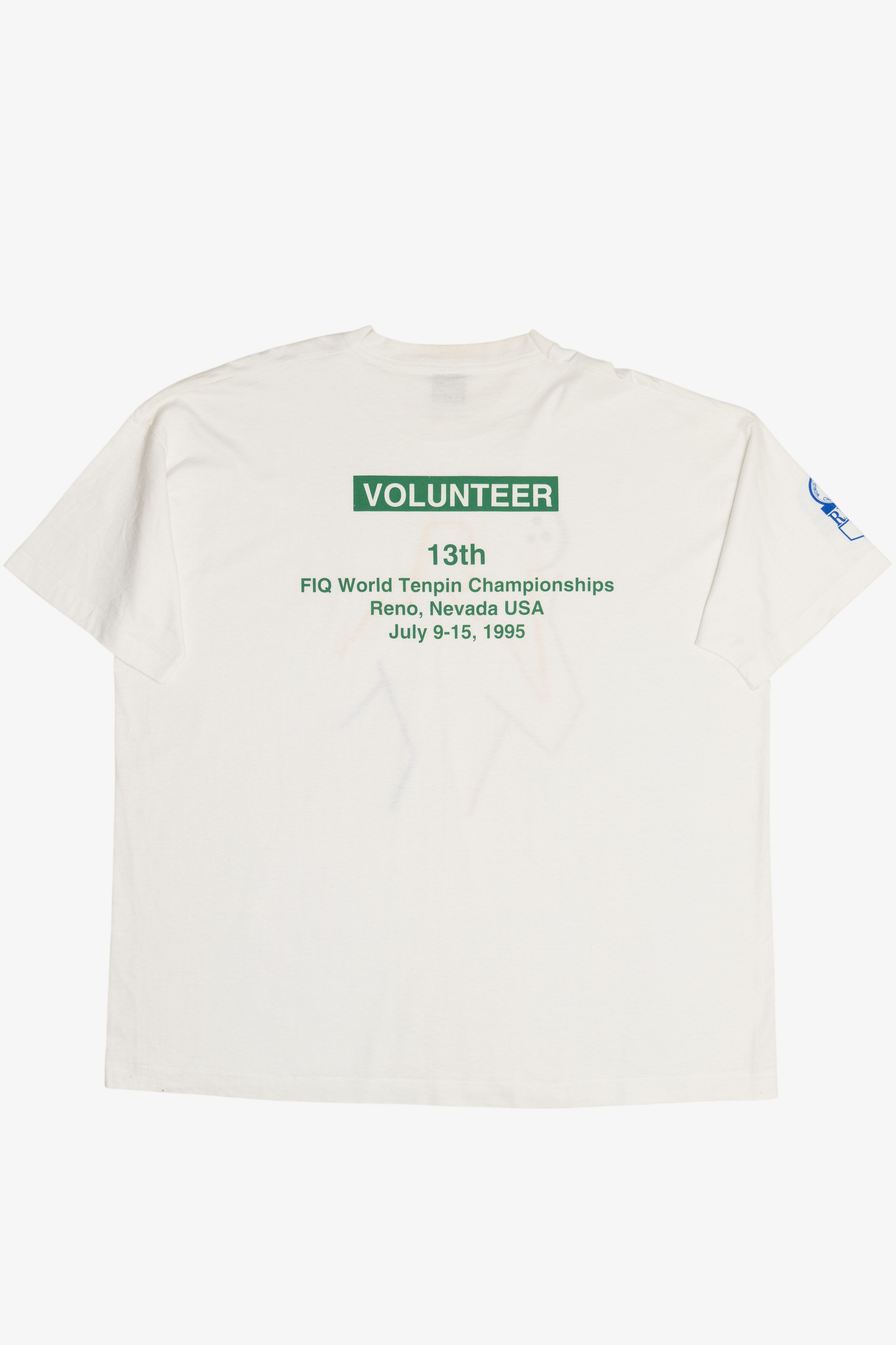 Vintage 1995 World Tenpin Bowling Championships Sports T-Shirt (1990s)