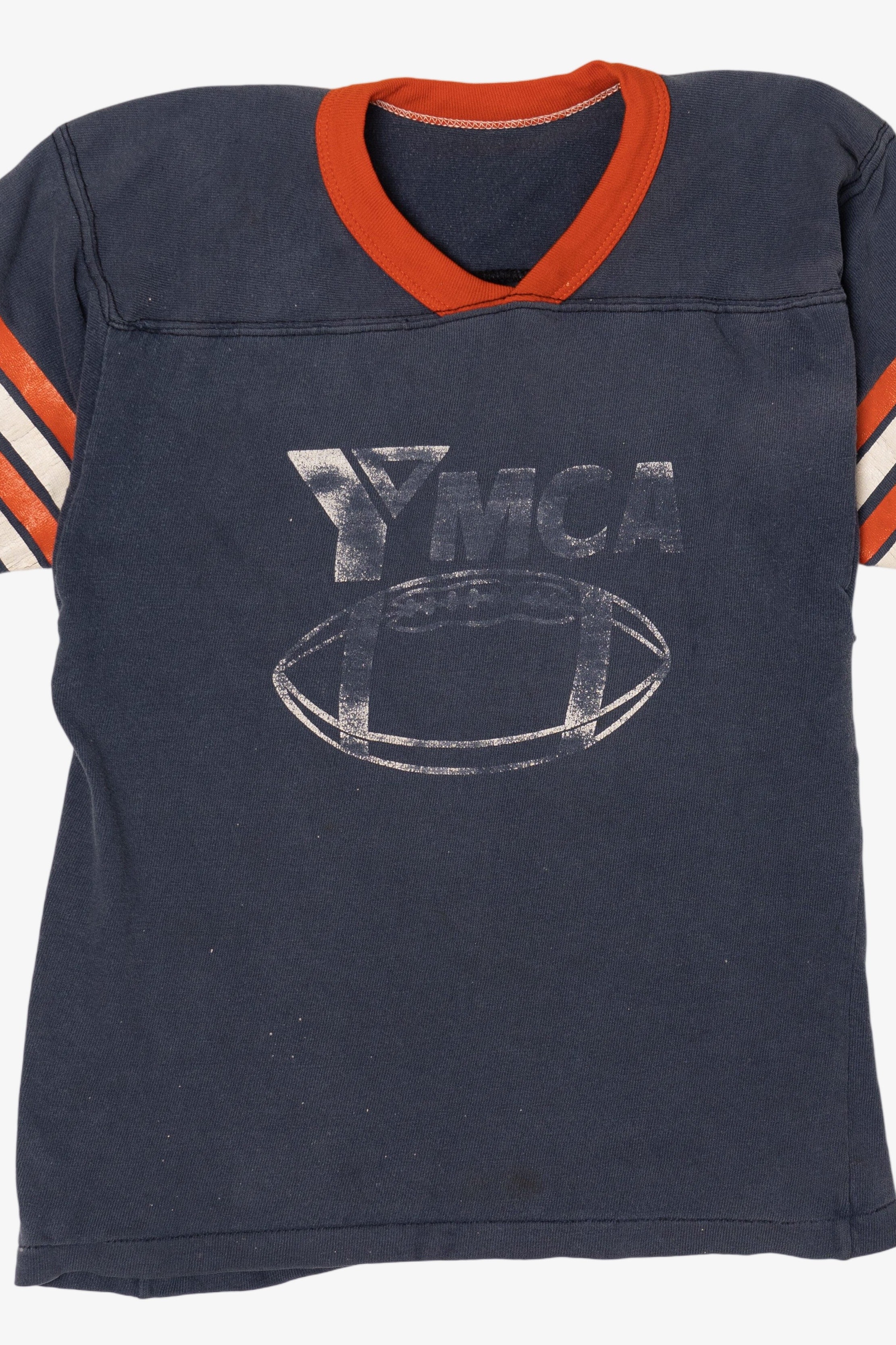 Vintage Kids Sized Russell Athletic YMCA Football Shirt (1970s)