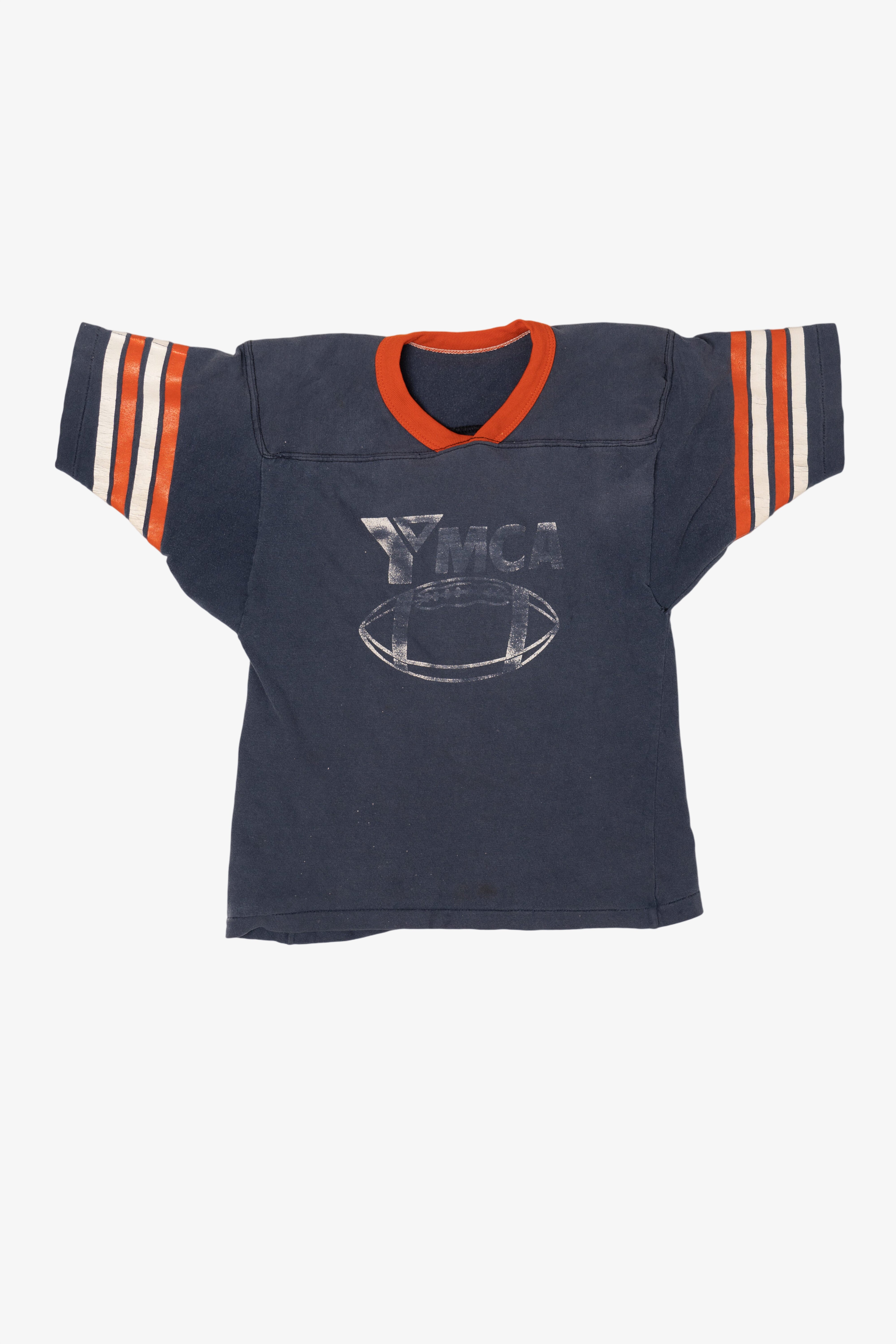 Vintage Kids Sized Russell Athletic YMCA Football Shirt (1970s