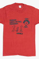 Vintage "Firemans Annual Softball Tournament" Screen Stars T-Shirt (1980s)