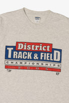 Vintage Light Gray District Track & Field Championships 2005 T-Shirt (2000s)